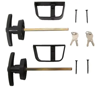 Shed Door T Handle Lock Sets (1 Pr) 6-1/2  Playhouse Coops T-Handle Lock Set • $34.59