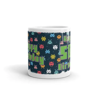 Retro Happy 50th Birthday - Ladies Son Brother Daughter Sister Mens Mug #12122 • £8.99