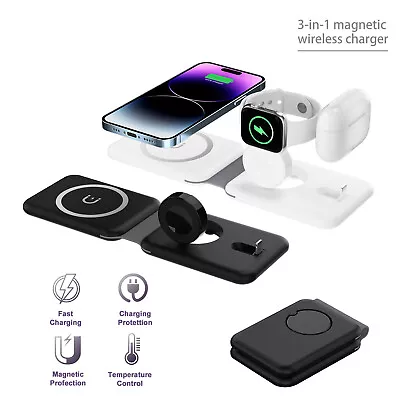 3in1 Wireless Charger Fast Charging Station For Apple Watch IPhone 15 14 13 12 • $16.99