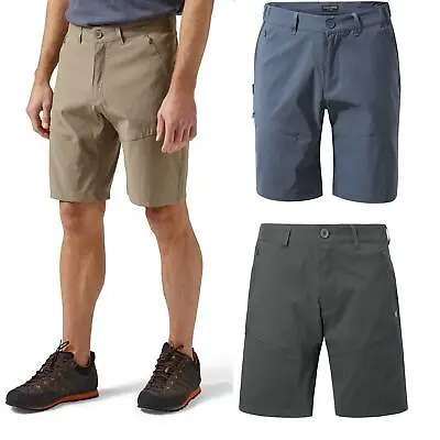 Craghoppers Mens Kiwi Pro Walking Shorts Stretch Zipped Pockets Walking Casual • £36.99