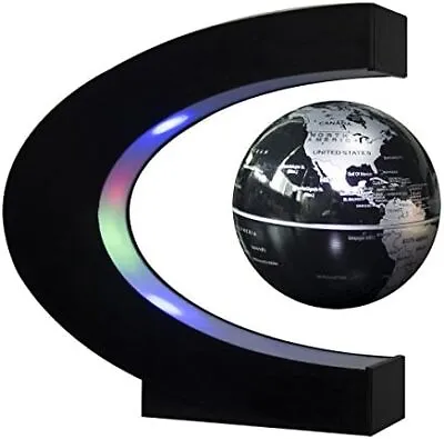 Senders Floating Globe With LED Lights C Shape Magnetic Levitation Floating Glo • £26.46