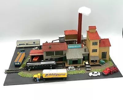 Pola N Scale Custom 1/2/3 Story  Industrial Buildings  Tomson & Co.   Diorama • $155