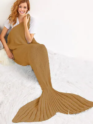£5.99 • Buy Mermaid Tail Blanket Handmade Throw Wrap Around Hoodie
