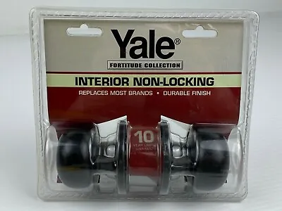 Yale Fortitude Collection Circular Door Knob Interior Non-Locking Durable Finish • $18.99