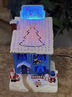 2014 Hallmark Keepsake “Deck The House” Tabletop MP3 Player Light Show - Retired • $59.99