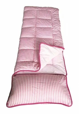 £31.99 • Buy SunnCamp Pink Stripe Childs / Kids Sleeping Bag With Built In Pillow
