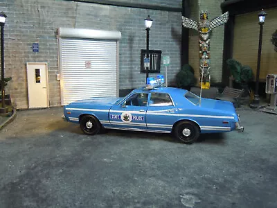 Maine State Police 1:24 Scale 1978 Plymouth Fury With Lights. • $120