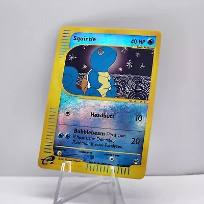 Squirtle 132/165 Expedition Base Set Reverse Holo Rare E-Series Pokemon Card NM✨ • $97.99