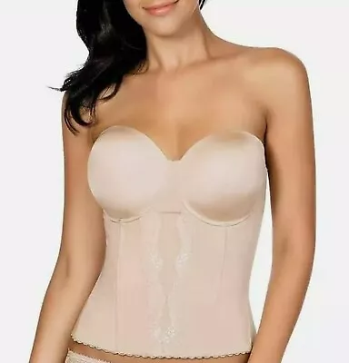 £29 • Buy PARFAIT Nude Elissa Strapless Low-Back Bustier Bra NWT 34C