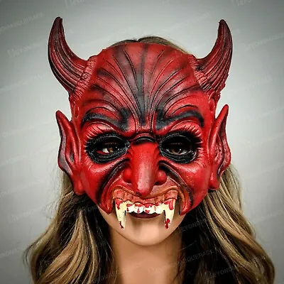 $24.99 • Buy Red Demon Devil Masquerade Ball Costume Party Halloween Masks