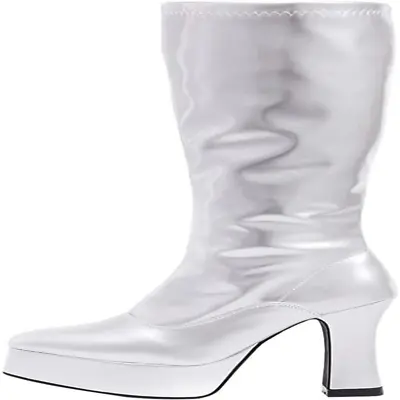 $115.99 • Buy GoGo Boots, Knee High Boots For Women, 12cm Chunky Heel Fancy Dress 60S 70S... 