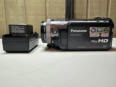Panasonic HDC-TM700 Camcorder Full HD 1080p 32GB + 2 Batteries Charger & TESTED • $174.99