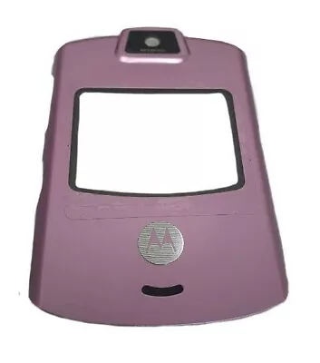 Phone Front Housing Flip Cover Replacement Fits Motorola RAZR V3M Pink OEM • $5.30