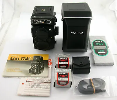 YASHICA Mat-124G 124-G 6x6 Analog TLR Top Serviced 1.5 Volt + Extras • £596.75