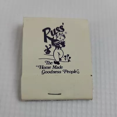 Russ The Home Made Goodness People Matchbook Match Box Vintage Matches  • $12.88