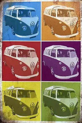 Volkswagen Bus Westfalia Rustic Metal Sign • $12.90