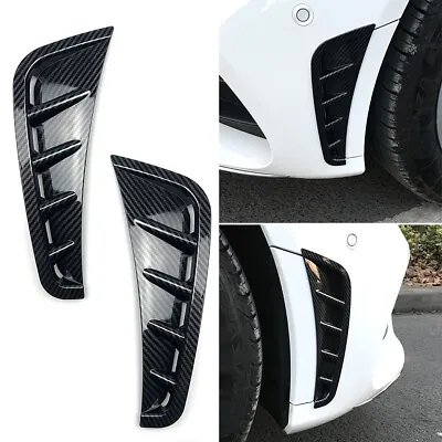 Carbon Fiber Front Bumper Spoiler Air Vent Cover For Benz C Class W205 2019-2021 • $25.68