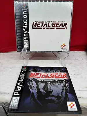 Guaranteed Work Metal Gear Solid (Sony PlayStation 1 1998) PS1 CIB Black Label • $65