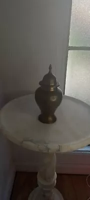 Vintage Brass Ginger Jar/Urn. 8.5in • $10