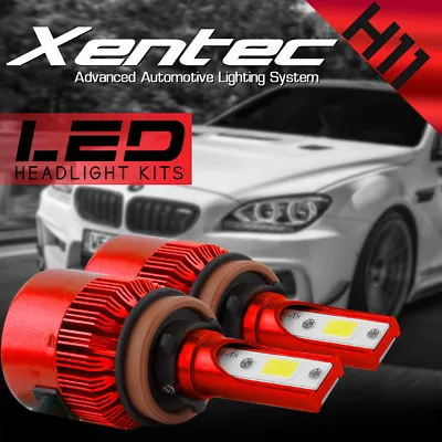XENTEC Cree LED Headlight Kit H11 6000K Low Beam Or Fog Bulb HID White • $22.99