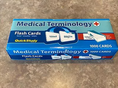 New Medical Abbreviations Terminology Flash Cards Quick Study 1000 Pc  Free Ship • $17