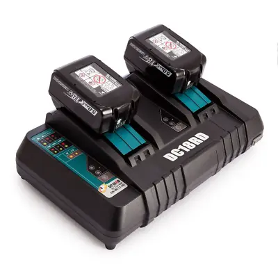 For Makita DC18RD 18V LXT LI-ION Twin Port Rapid Battery Charger Dual Port 240V • £24.89