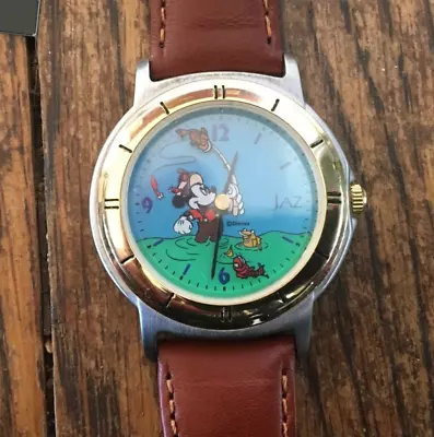 Vintage Jaz MICKEY MOUSE Fishing Watch By SEIKO V531-X001 W/Box&Tags New Batte • $64