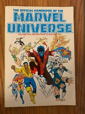 Official Handbook Of The Marvel Universe Vol.5 : Mister Fear To Quicksilver TPB • $19.99