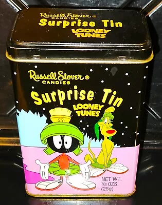 Russell Stover 1998 LOONEY TUNES Marvin The Martian Surprise Tin [EMPTY] (EUC) • $3.95
