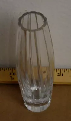 Waterford Crystal 7   Tall Clear Glass Vase Marquis By Waterford Mark On Bottom • $20