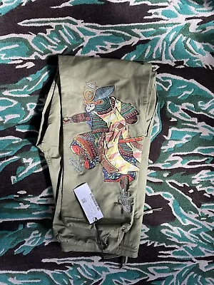 New Mens Maharishi Mhi Olive Green Embroidered Samurai Snopants Size M • £250