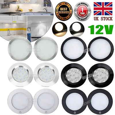 12V LED Spot Ceiling Lights Camper Van Caravan Motorhome Boat Interior Downlight • £11.39