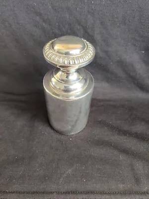 Unusual Vintage Silver Plate Mappin & Webb Cylindrical Paperweight Weight  • $49.78