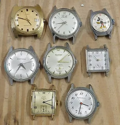 Watch Lot Elgin Caravelle Mickey Mouse Windups H658 • $40