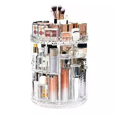 US 360° Rotating Makeup Organizer Spinning Cosmetic Storage Organizer • $21.60