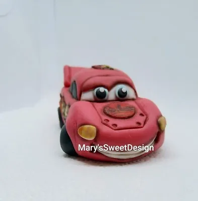 £39 • Buy Lightning McQueen Cake Topper Handmade Edible Birthday Party Theme Unofficial 