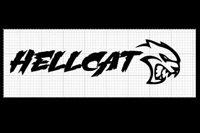 Hellcat Vinyl Decal Sticker White Decal • $9.50