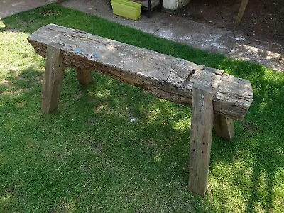 £300 • Buy Garden Bench Stool Oak Horse Reclaimed Rustic