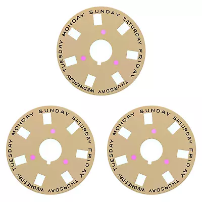 3 Calendar Day Disc For Rolex  President 1802 1803 1804 1805 1811 1815 Champagne • $79.95