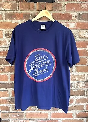 Zac Brown Band Shirt Mens Large Blue Concert Tee • $15