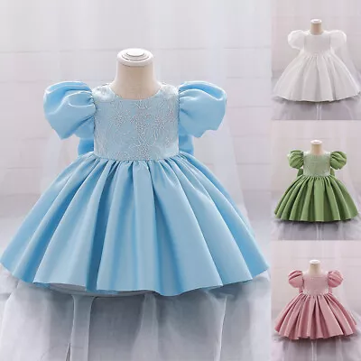 Girls Bridesmaid Dress Baby Flower Kids Party Wedding Dresses Princess Ball Gown • £14.19