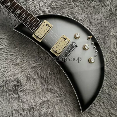 Moonsault Silverburst Electric Guitar Rosewood Fretboard MS HH Pickup Fast Ship • $191.18