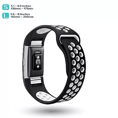 Sports Watch Band Strap For Fitbit Charge 2 Silicone Bracelet Smart Wristbands • $11.99