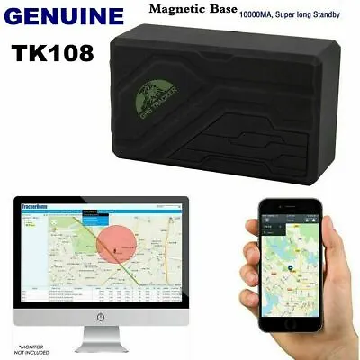GPS Tracker Magnetic Wireless Car Van Caravan Motorbike Tracking Device TK108 • £52.99