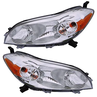 $182 • Buy Headlights Front Lamps Pair Set For 09-14 Toyota Matrix Left & Right