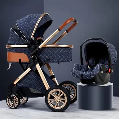 Baby Stroller 3 In 1 Baby Cart Can Sit Can Lie Portable Pushchair Baby Cradel US • $443.52