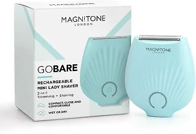 Magnitone Gobare! Rechargeable Mini Lady Shaver Trimmer Women Shaving - Aqua • £30