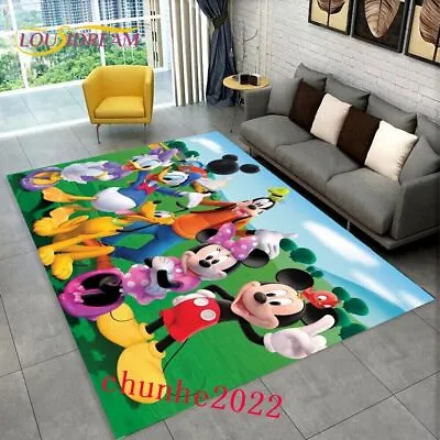 Mickey Minnie Mouse Home Decors Carpets Anti-Slip Floor Rugs Mats Doormat Gift • £8.26