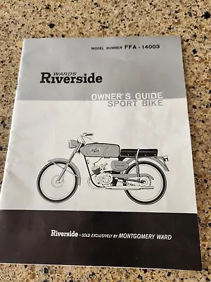 WARDS RIVERSIDE 450SS Sport Bike ORIGINAL OWNERS GUIDE W/ SPARE PARTS LIST EUC • $37