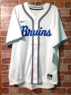 Nike UCLA Bruins Full Button Replica Baseball Jersey J000354-UCLA Men's Size XL • $79.99